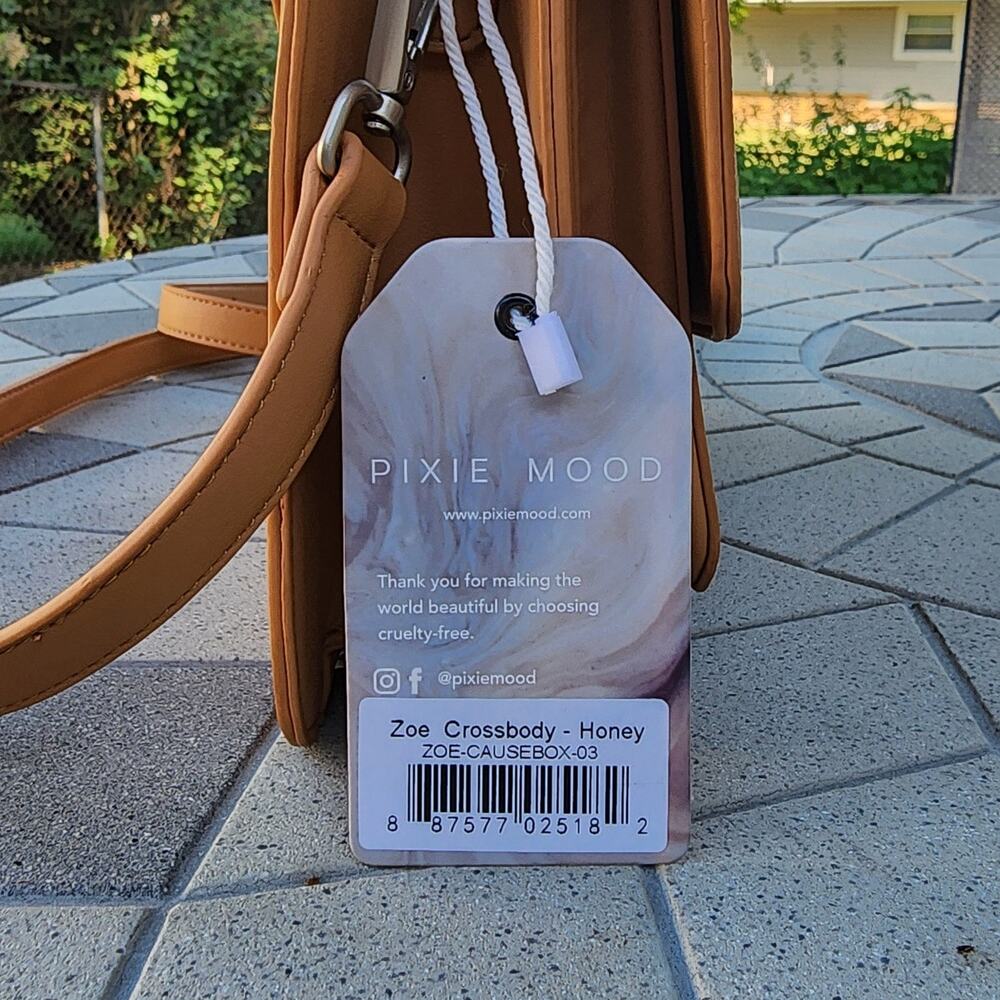 Pixie Mood Zoe Honey Vegan Leather Convertible Crossbody Bag - Picture 8 of 12